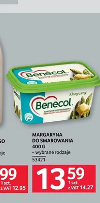 Margaryna do smarowania Benecol Klasyczny promocja w Selgros