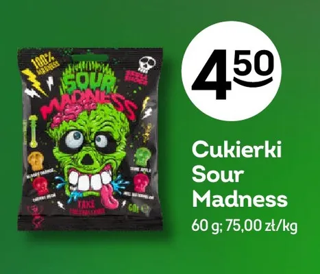 Cukierki Sour Madness promocja w Żabka