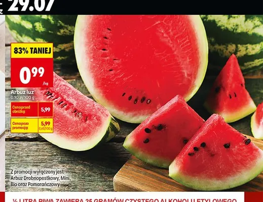 Arbuz luz promocja w Biedronka