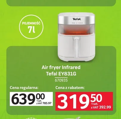 Air fryer Infrared Tefal EY831 g promocja w Selgros