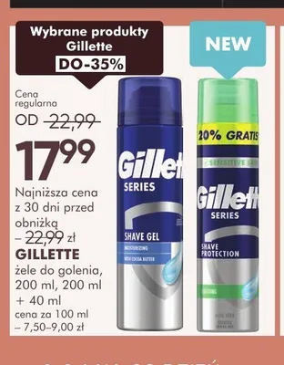 Produkty Gillette promocja w Super-Pharm