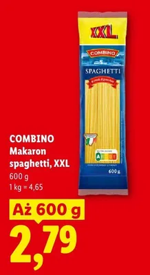 Makaron spaghetti XXL Combino promocja w Lidl