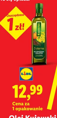 Olej Kujawski 3 ziarna promocja w Lidl