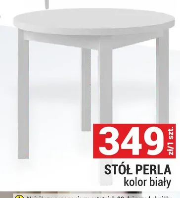 Stół Perla kolor biały promocja w Merkury Market