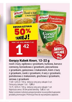 Zupa Gorący Kubek Knorr grochowa z grzankami promocja w Twój Market