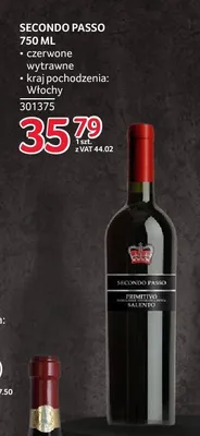 Wino Secondo Passo 750 ml promocja w Selgros