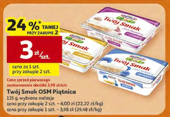 Ser twarogowy Twój Smak OSM promocja w Auchan