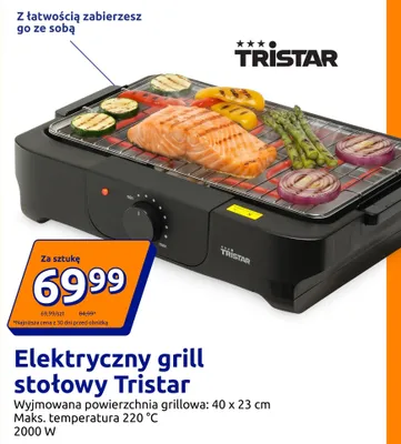 Elektryczny grill stołowy Tristar promocja w Action