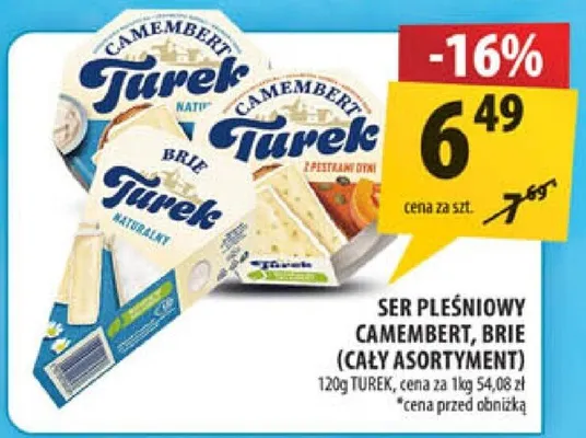 Ser pleśniowy Camembert Brie Turek promocja w Arhelan