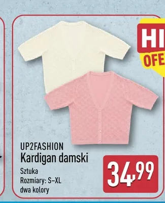 Kardigan damski Up2Fashion promocja w Aldi