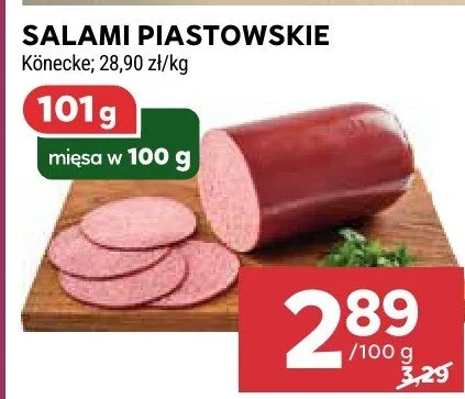 Salami piastowskie promocja w Stokrotka