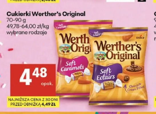 Cukierki Werther's Original Soft Caramels promocja w Delikatesy Centrum