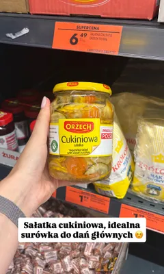 Sałatka cukiniowa Orzech promocja w Biedronka