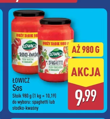 Sos spaghetti Łowicz promocja w Aldi
