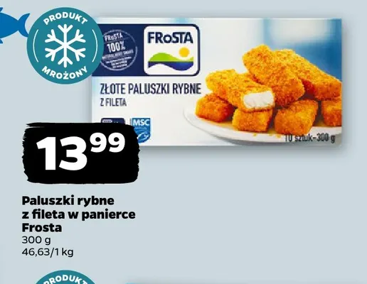 Paluszki rybne z fileta w panierce Frosta promocja w Netto