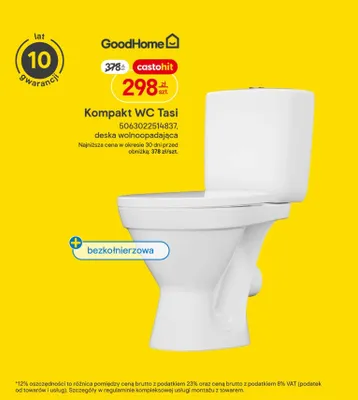 Kompakt WC Tasi promocja w Castorama