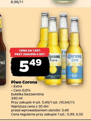 Piwo Corona promocja w Netto