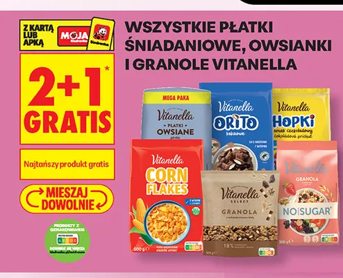 Granola Vitanella Select promocja w Biedronka