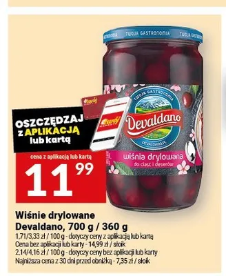 Wiśnie drylowane Devaldano promocja w Twój Market