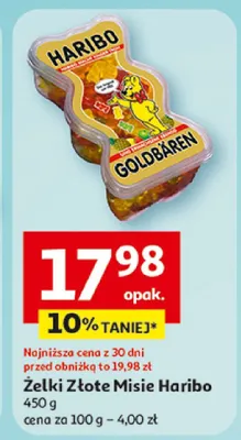 Żelki Złote Misie Haribo promocja w Auchan
