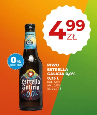 Piwo bezalkoholowe Estrella Galicia 0,0% promocja w Duży Ben