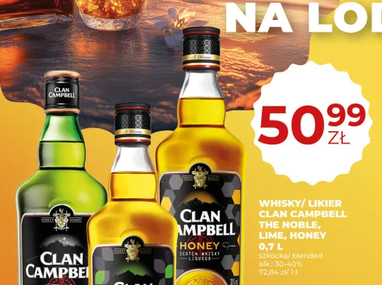Likier Clan Campbell Lime promocja w Duży Ben
