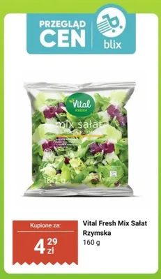Mix sałat rzymska, 160 g promocja w Biedronka