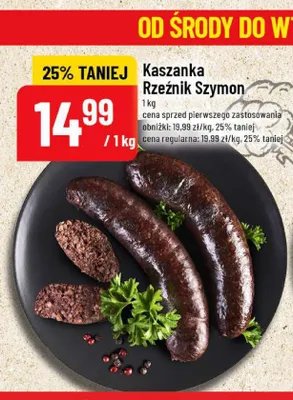 Kaszanka Rzeźnik Szymon promocja w POLOmarket