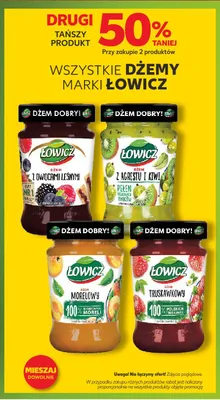 Dżem truskawkowy Łowicz promocja w Kaufland
