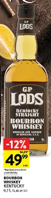 Bourbon Whiskey Kentucky G.P. Lods promocja w Intermarche