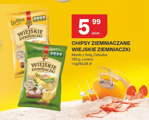 Chipsy ziemniaczane Wiejskie Ziemniaczki Masło z Solą promocja w Chorten