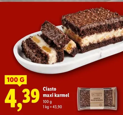 Ciasto maxi karmel promocja w Lidl