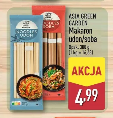 Makaron soba Asia Green Garden promocja w Aldi