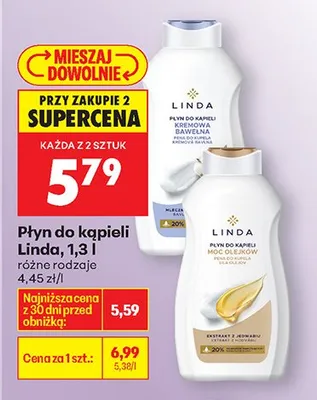 Płyn do kąpieli kremowa bawełna promocja w Biedronka