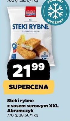 Steki rybne z sosem serowym XXL promocja w Netto