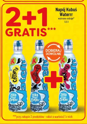 Napój o smaku maliny Kubuś Waterrr promocja w POLOmarket