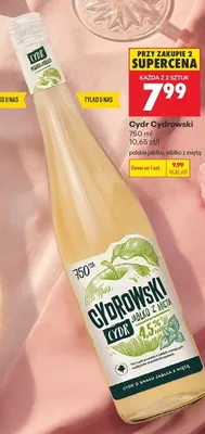 Cydr Cydrowski polskie jabłko promocja w Biedronka