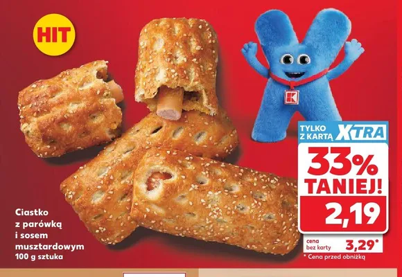 Ciastko z parówką i sosem musztardowym promocja w Kaufland