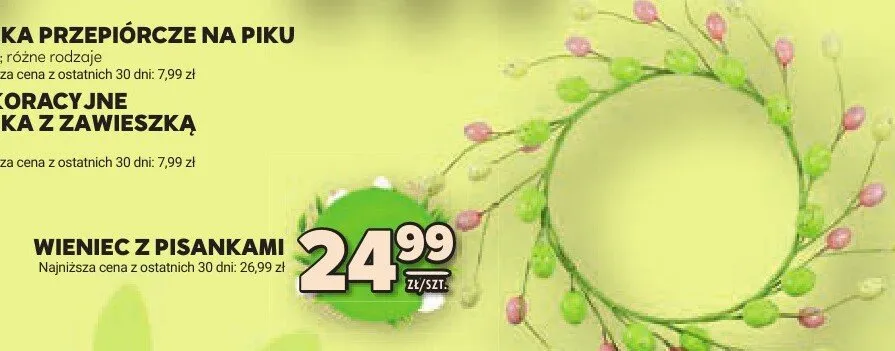 Wieniec z pisankami promocja w Stokrotka
