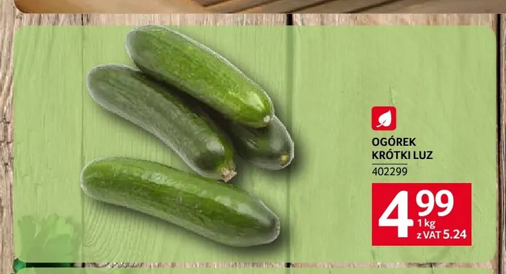 Ogórki krótkie promocja w Selgros