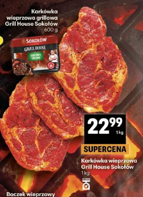 Karkówka wieprzowa Grill House Sokołów promocja w Delikatesy Centrum