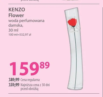 Woda perfumowana damska Kenzo Flower promocja w Hebe