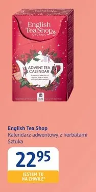 Kalendarz adwentowy z herbatami English Tea Shop promocja w Drogerie DM