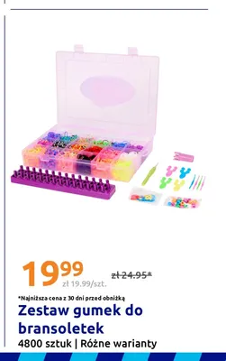 Zestaw gumek do bransoletek 4800 sztuk promocja w Action