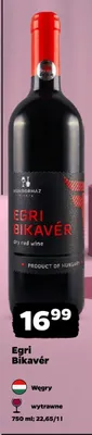 Wino czerwone wytrawne Egri Bikavér Hunborház promocja w Netto
