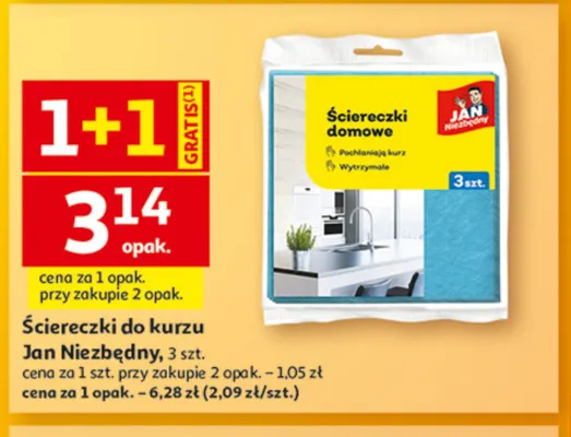 Ściereczki do kurzu Jan Niezbędny promocja w Auchan