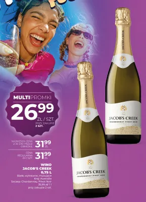 Wino musujące Jacob's Creek Chardonnay Pinot Noir promocja w Duży Ben
