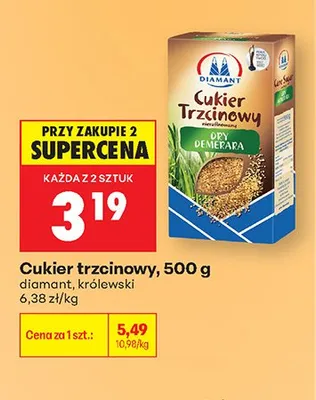 Cukier trzcinowy Królewski promocja w Biedronka