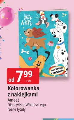 Kolorowanka z naklejkami Ameet Lego promocja w Leclerc