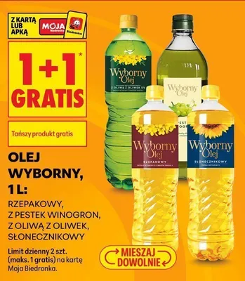 Olej z pestek winogron Wyborny promocja w Biedronka